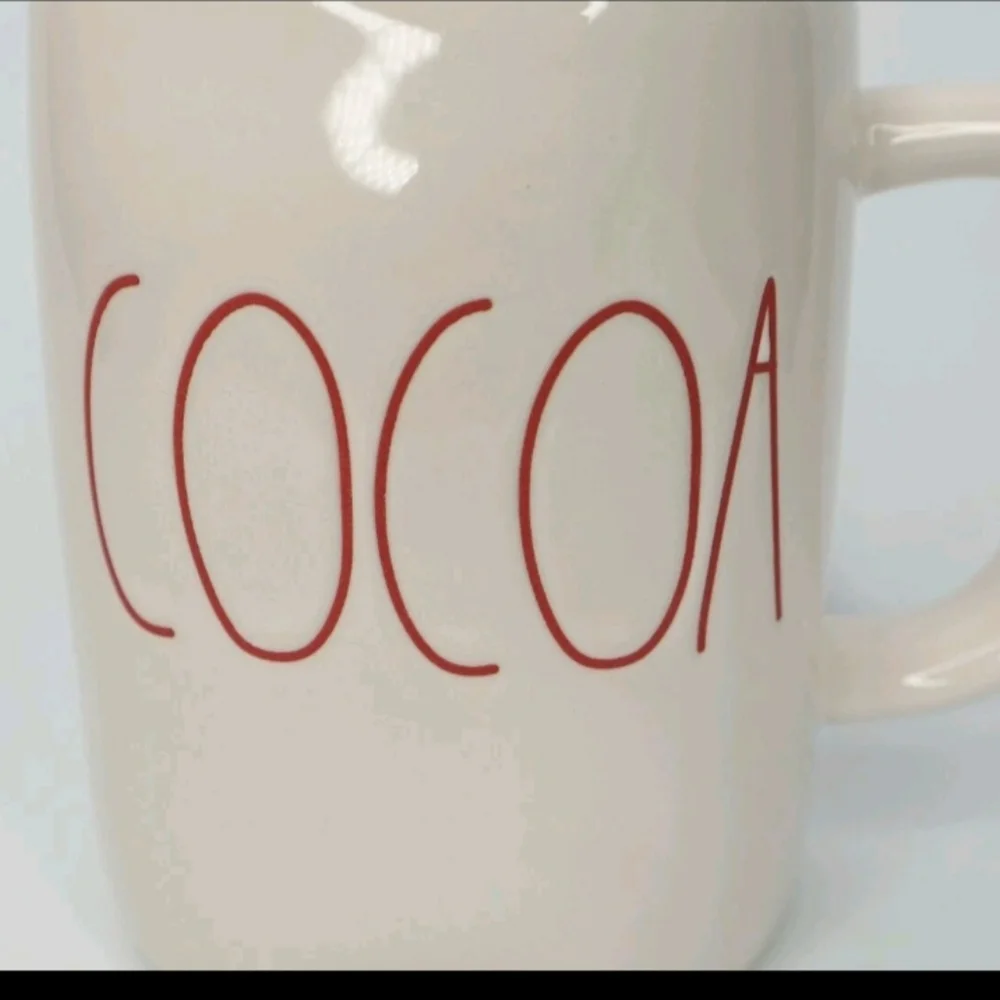 Rae Dunn Cocoa Mug Artisan Collection By Magenta - Red Lettering